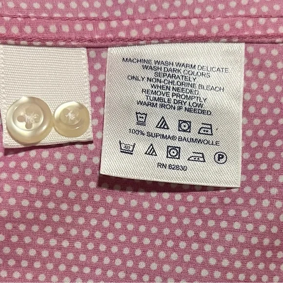 Lands’ End No Iron Supima Shirt - Size 12P - Picture 3 of 3